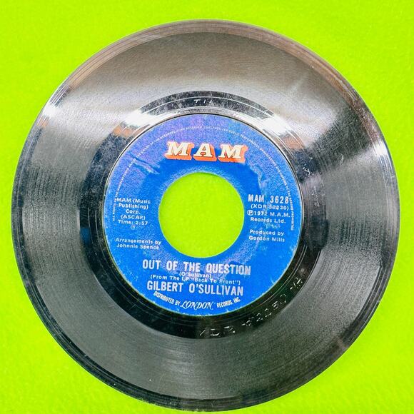 2 Gilbert O'Sullivan - Out of Question / Everybody Knows / Ooh Baby - 45rpm - Picture 8 of 13